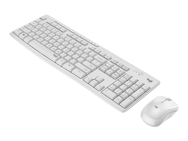 LOGITECH - MK295 Silent - keyboard and mouse set - QWERTY - English - off white Input Device