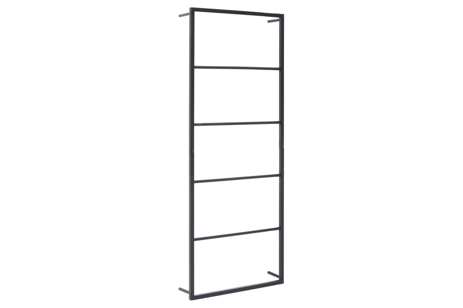 vidaXL 336118 Towel Rack Black 45x10x115cm Steel