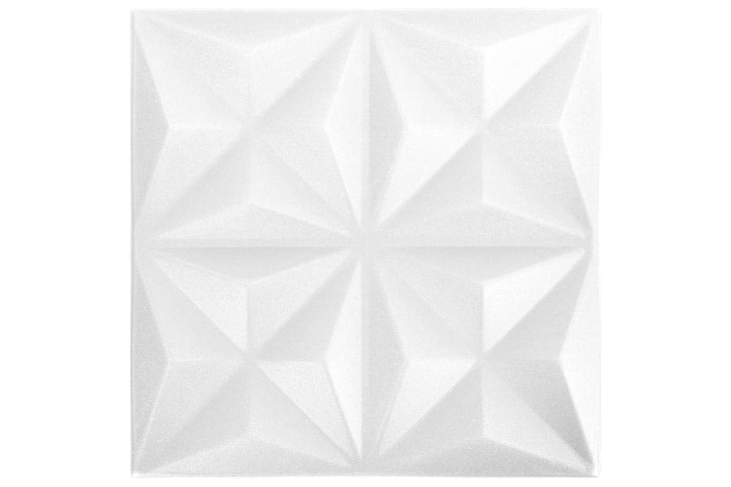 Vidaxl 3d Wall Panels 24 Pcs 50x50 Cm Origami White 6 Sq M