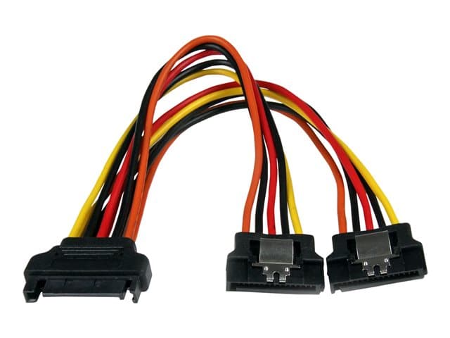 STARTECH.COM - StarTech 6in Latching SATA Power Y Splitter Cable Adapter - M/F - 6 inch Serial ATA Power Cable Splitter - SATA Power Y Cable Adapter - power splitter - SATA power to SATA power - 15.24 cm