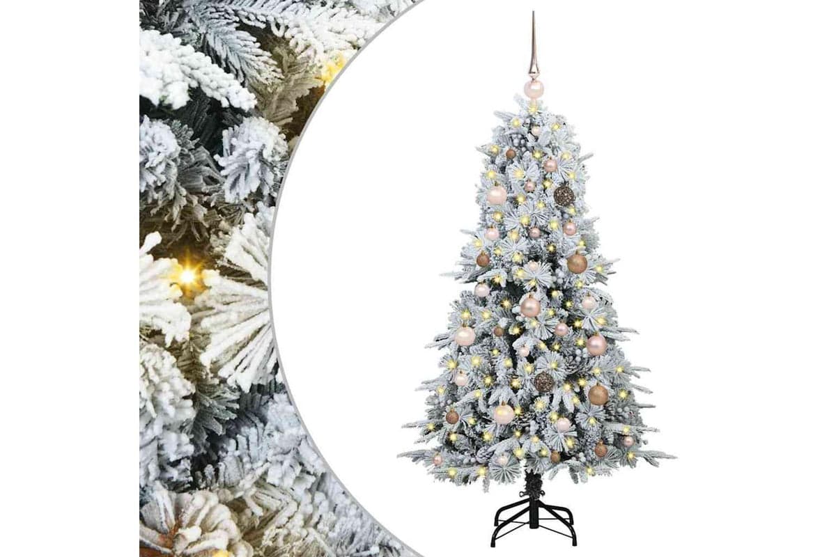 Vidaxl Artificial Hinged Christmas Tree Green 150 Cm Pe And Pvc