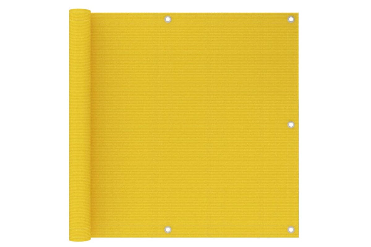 vidaXL 310996 Balcony Screen Yellow 90x300cm Hdpe