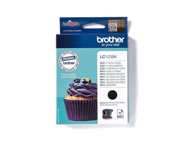 BROTHER - LC123BK - High Yield - black - original - ink cartridge