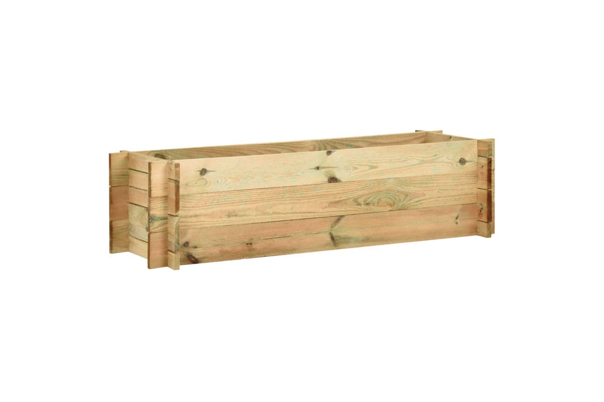 vidaXL 43349 Garden Raised Vegetable Bed Impregnated Pinewood 120cm