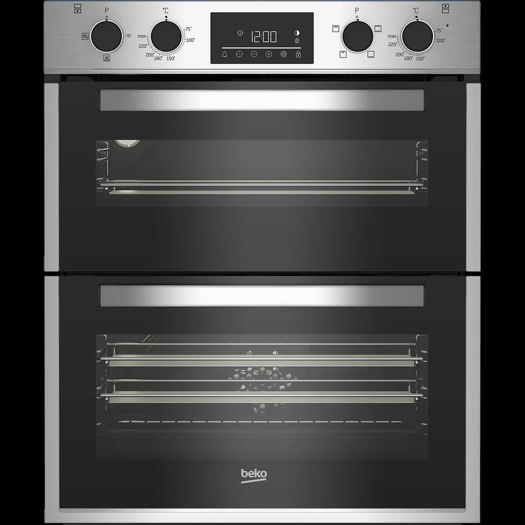Beko 72cm Built-Under Double Fan Oven with Touch Controls | BBTF26300X