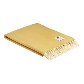 Lambswool Lemon Herringbone Throw
