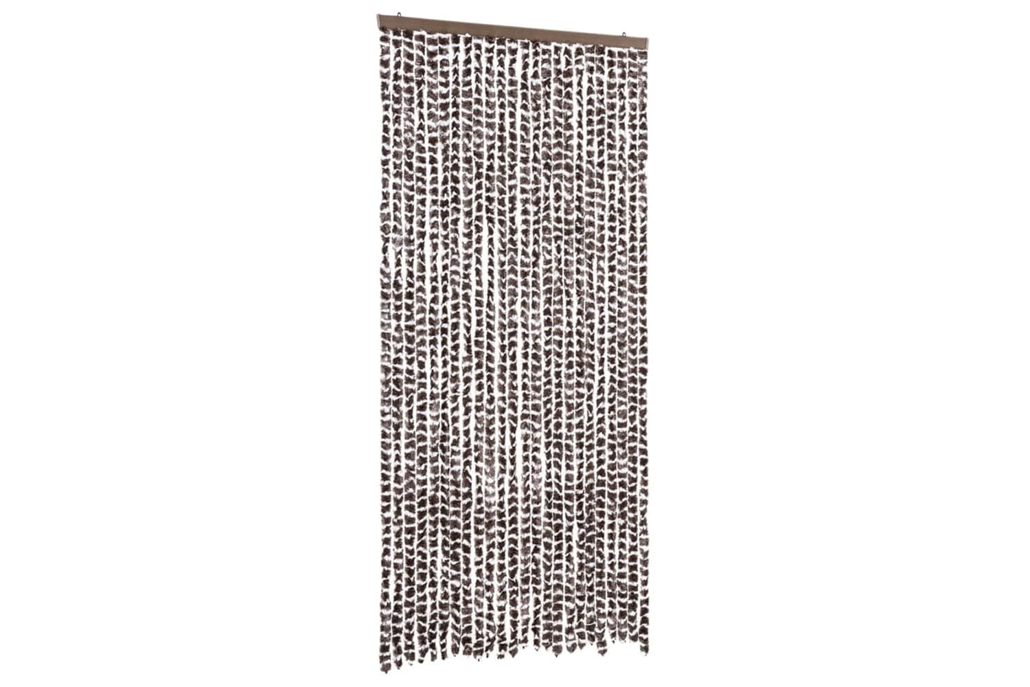 vidaXL Insect Curtain Brown And White 100x220cm Chenille