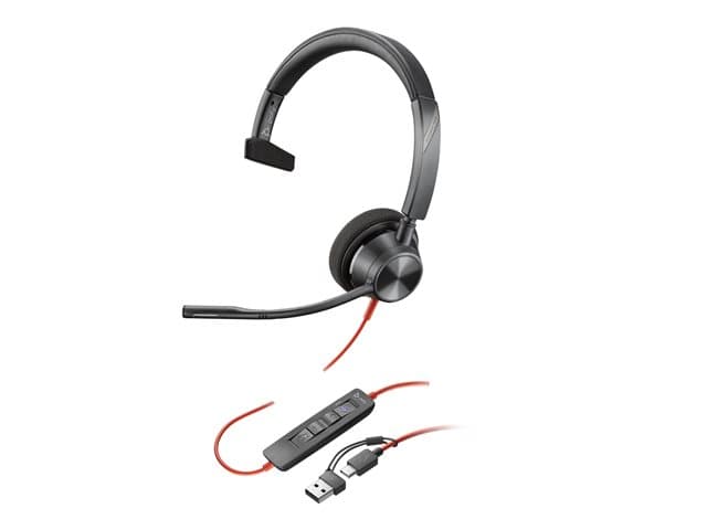 HP - Poly Blackwire 3310 - headset - USB-A