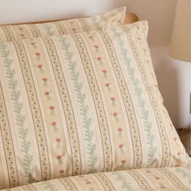 Rose Floral Pillowcase Pair Cream