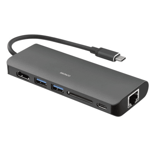 Deltaco USB-C Docking Station | USBCHDMI24