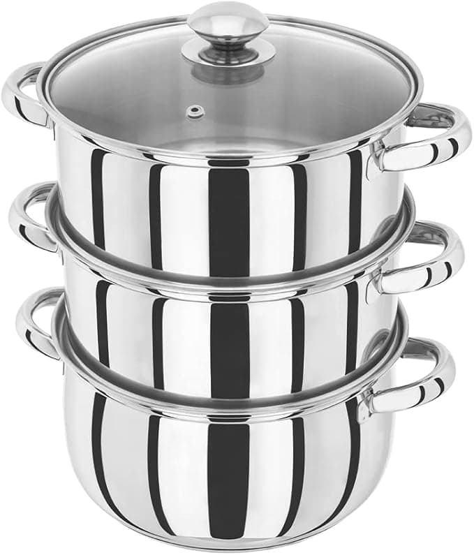 Judge Essentials 3 Tier Steamer Set - Stainless Steel | HX04