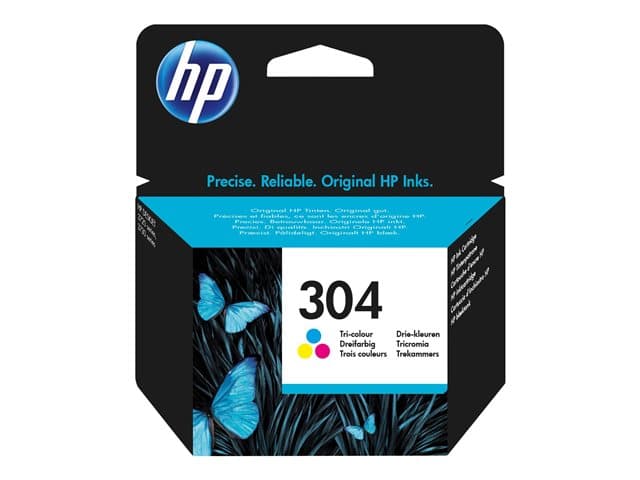 HP - 304 - colour (cyan, magenta, yellow) - original - ink cartridge