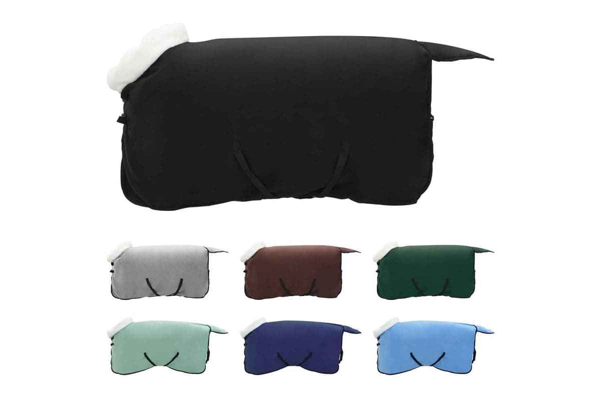 Vidaxl Horse Blanket Black 95 Cm Polar Fleece