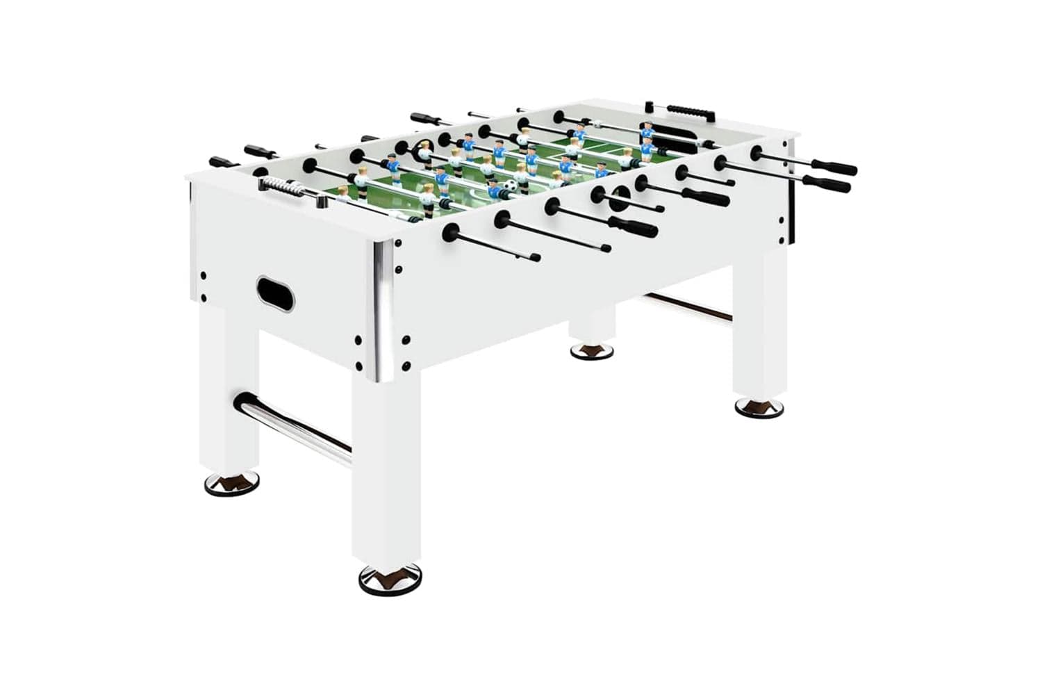 Vidaxl Football Table Steel 60 Kg 140x74.5x87.5 Cm White