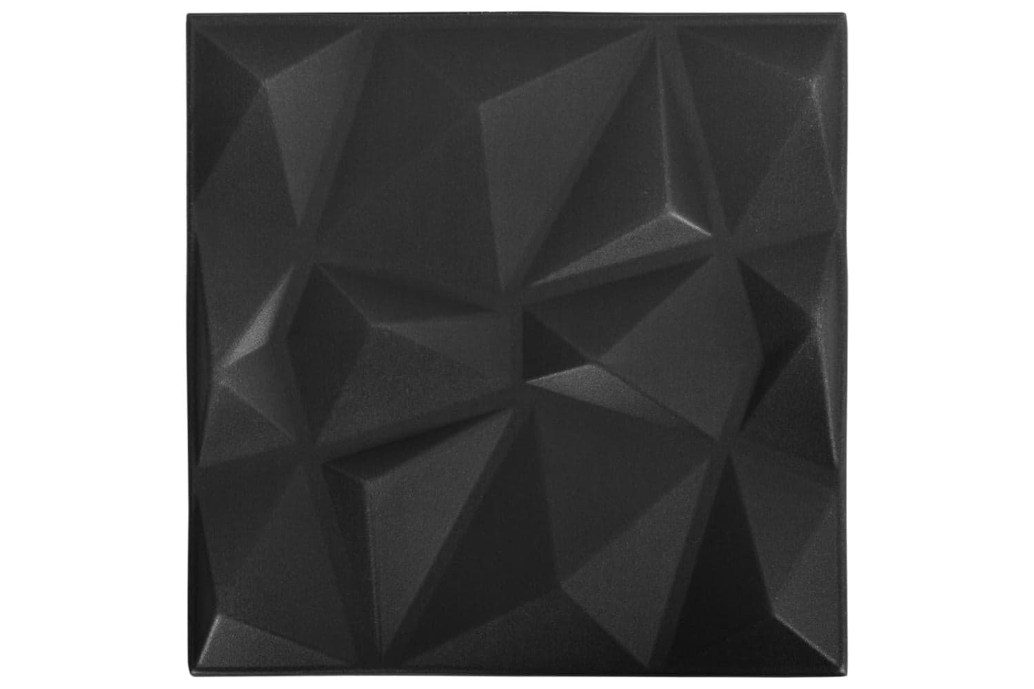 Vidaxl 3d Wall Panels 48 Pcs 50x50 Cm Diamond Black 12 Sq M