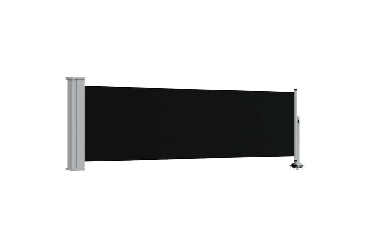 vidaXL 48358 Patio Retractable Side Awning 80x300cm Black