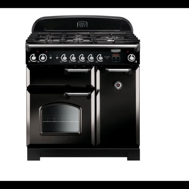 Rangemaster Classic All Gas Cooker - Black | CLA90NGFBK