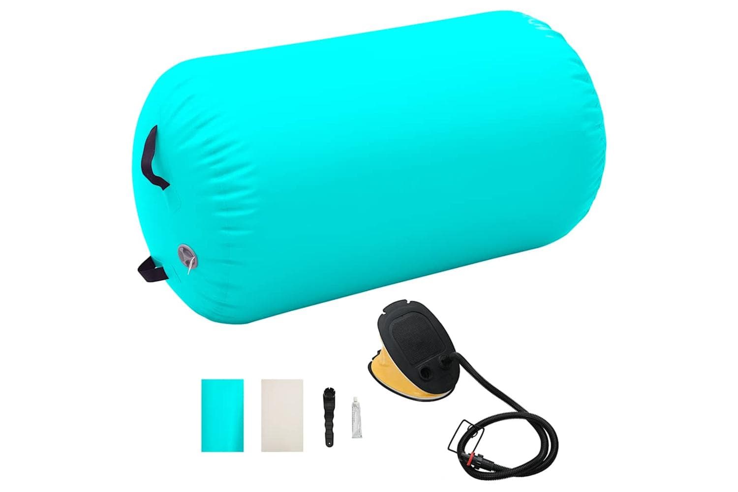 vidaXL 92713 Inflatable Gymnastic Roll With Pump 100x60cm Pvc Green