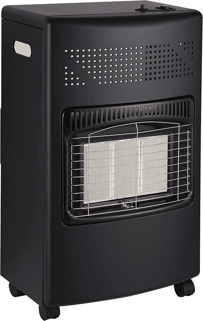 Kingavon 4.2kW Portable Gas Cabinet Heater | Black
