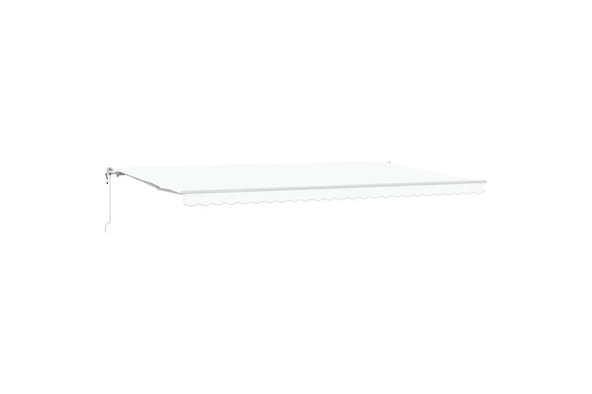 Vidaxl Retractable Awning 600 X 350 Cm White