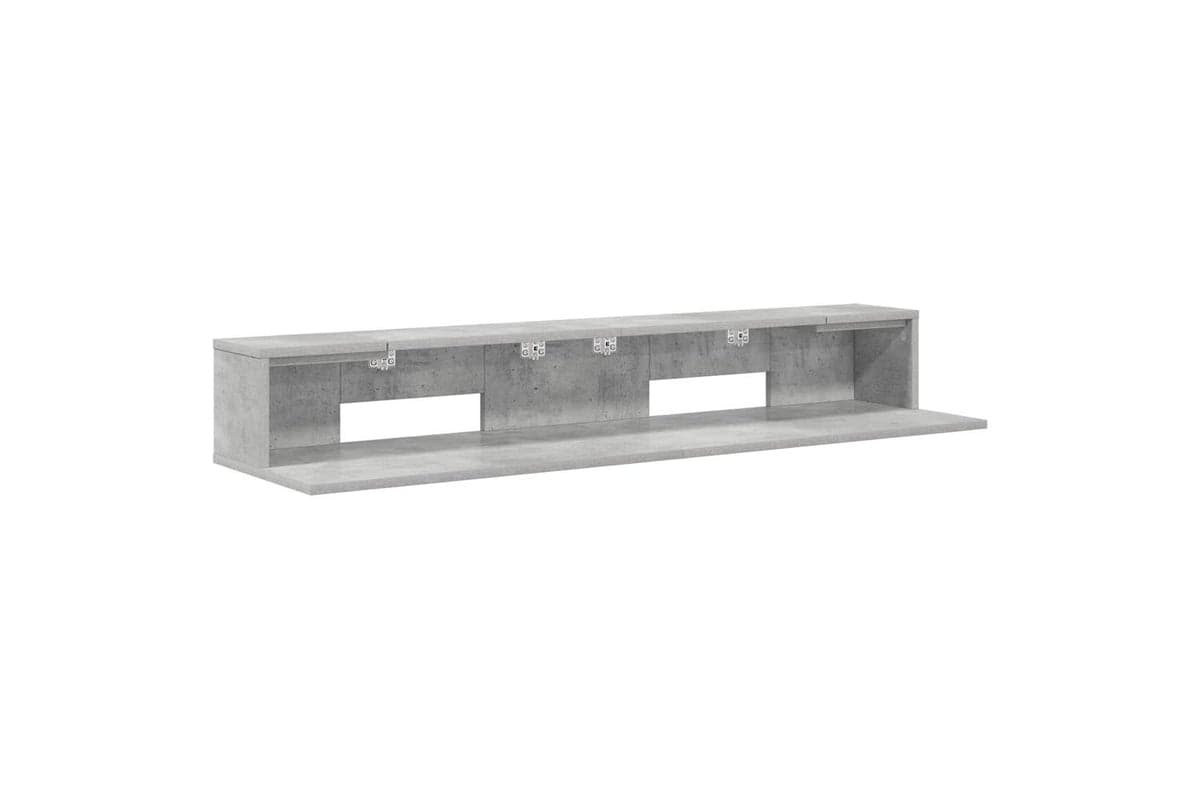 Vidaxl Studio Desk Concrete Grey 152 X 36 X 195 Cm Engineered Wood