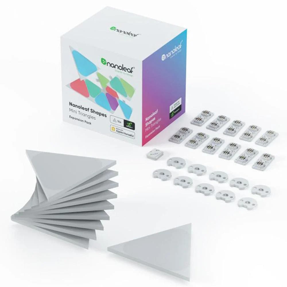 Nanoleaf 10 Light Mini Triangle Expansion Pack - White | NL481001TW10P