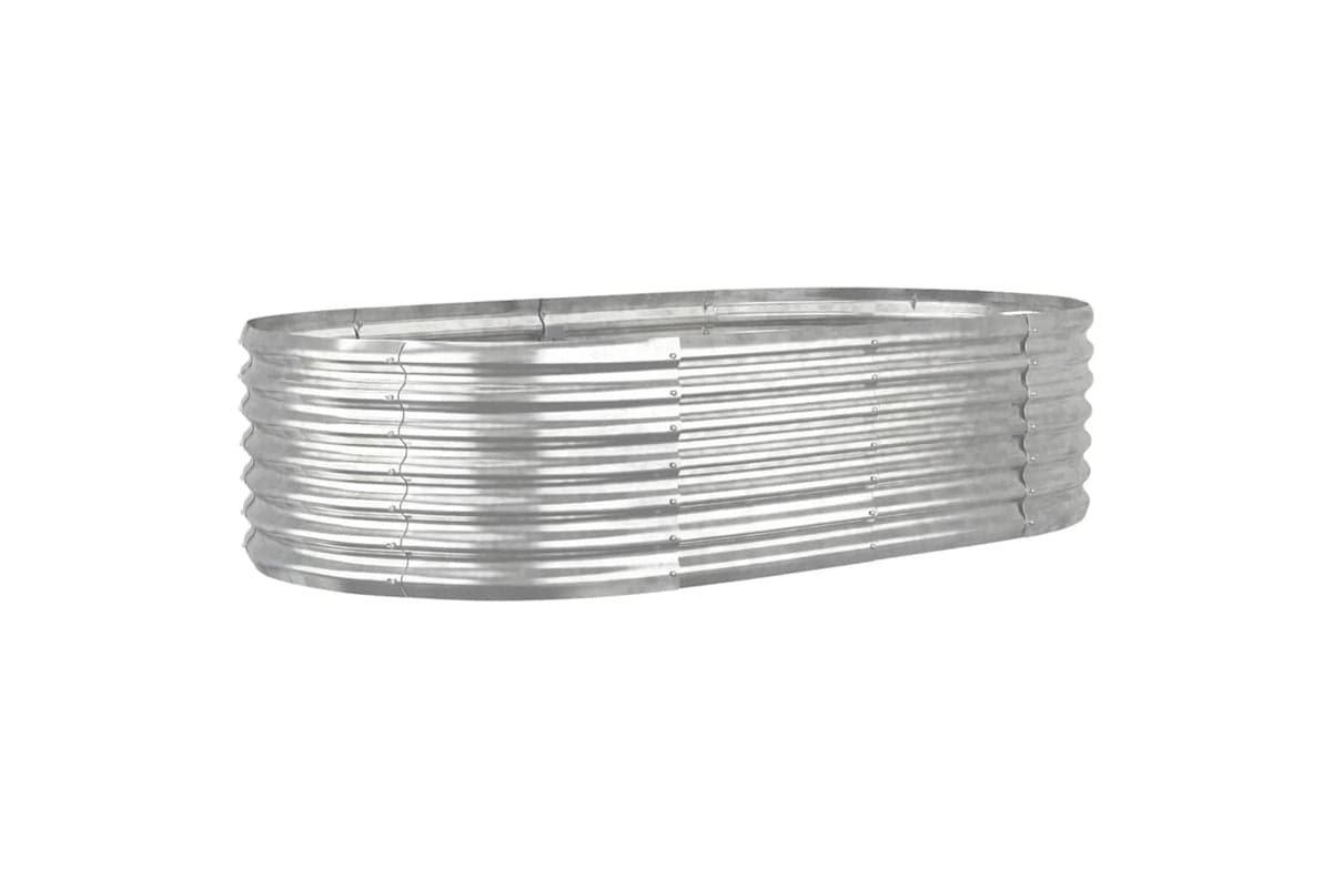 vidaXL 318917 Garden Raised Bed Powder-coated Steel 152x80x36cm Silver