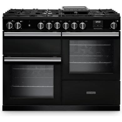 Rangemaster Professional 110cm Dual Fuel Range Cooker - Charcoal Black