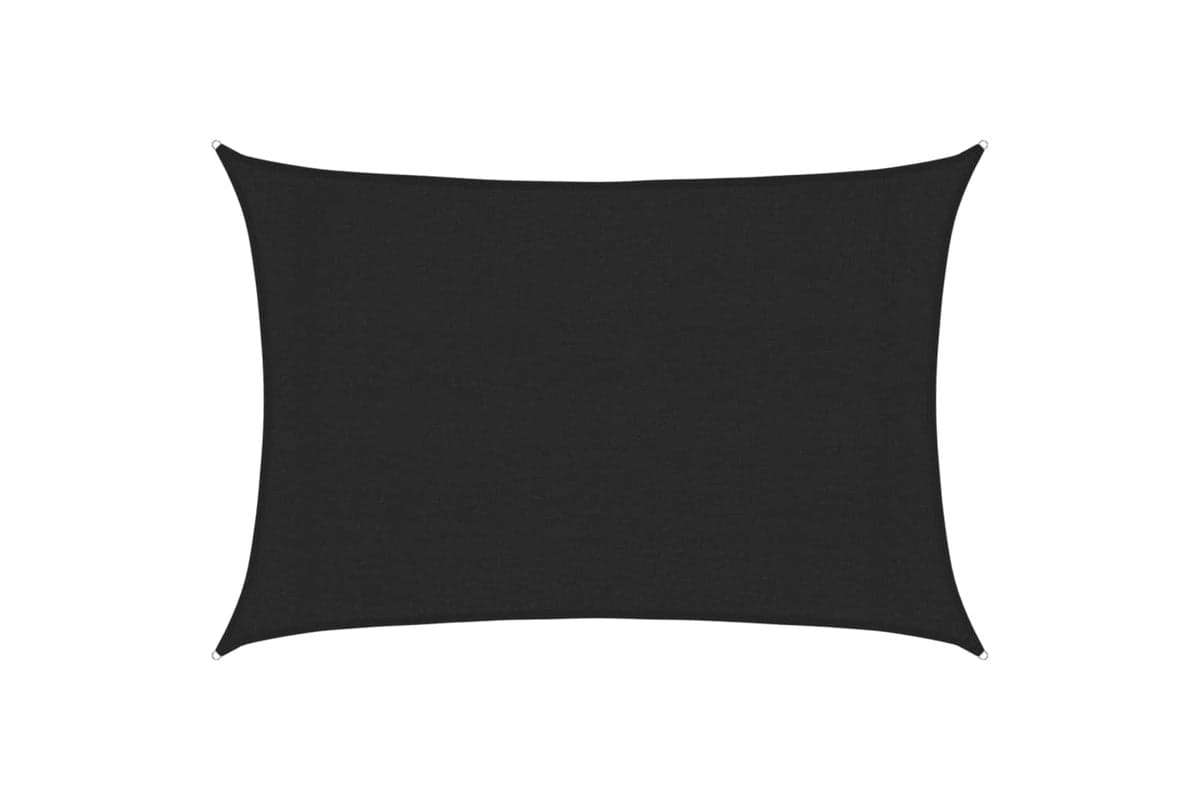 Vidaxl 311732 Sunshade Sail Black 3x4 M Hdpe