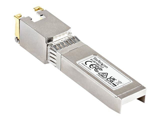 STARTECH.COM - Startech HPE 813874-B21 Compatible SFP+ Module, 10GBASE-T, SFP to RJ45 Cat6/Cat5e, 10GE Gigabit Ethernet SFP+, RJ-45 (Copper) 30m, HPE BladeSystem, c-Class, Mini GBIC SFP+ Transceiver - Lifetime Warranty (813874B21ST) - SFP+ transceiver module - 10GbE