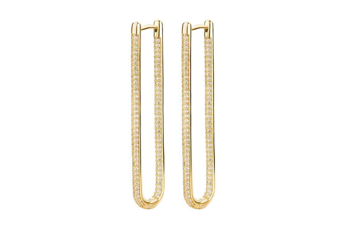 Rosato Bianca Yellow Gold Single Earring - Luxurious Fashion Jewellery
