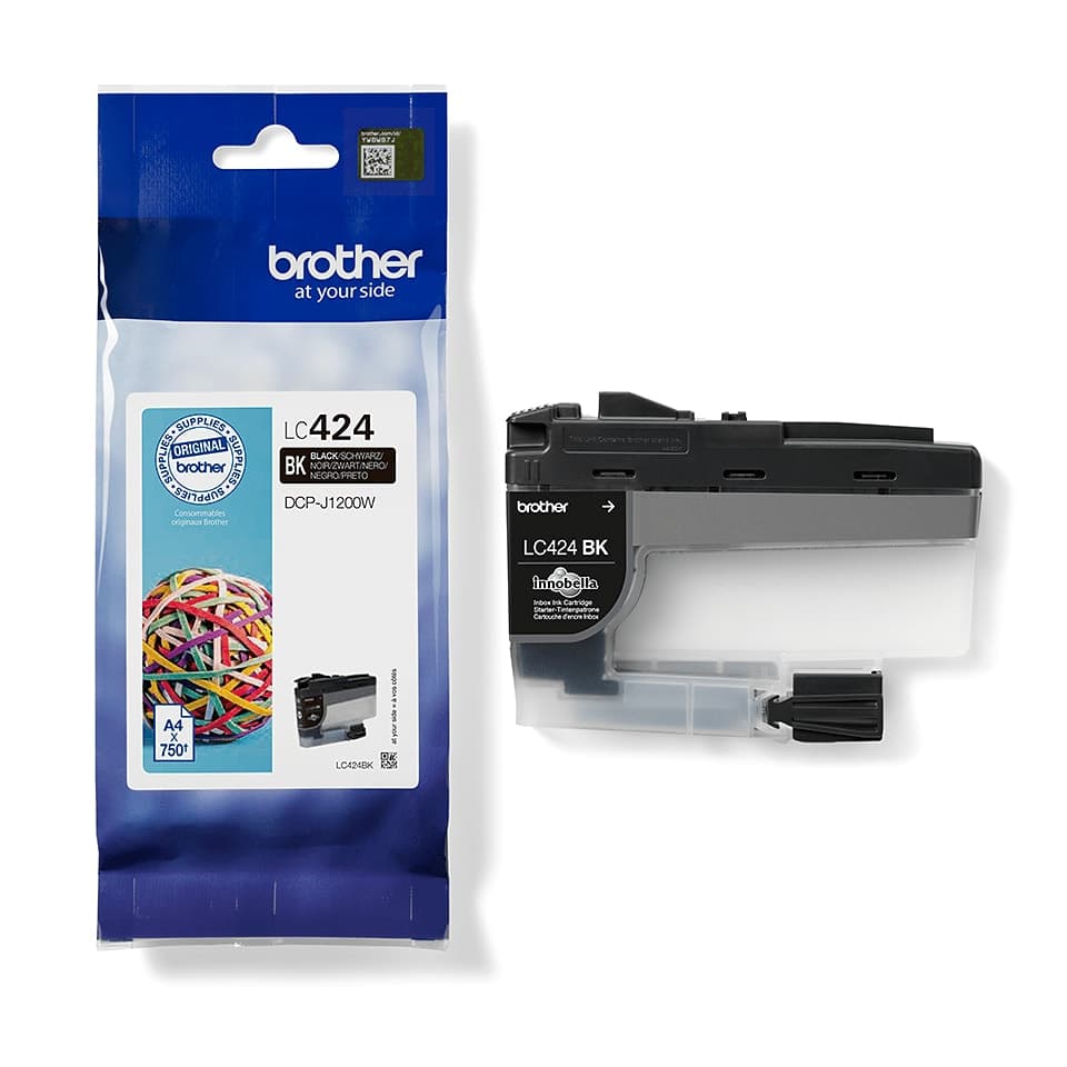BROTHER Lc424bk Black Ink Cartridge...