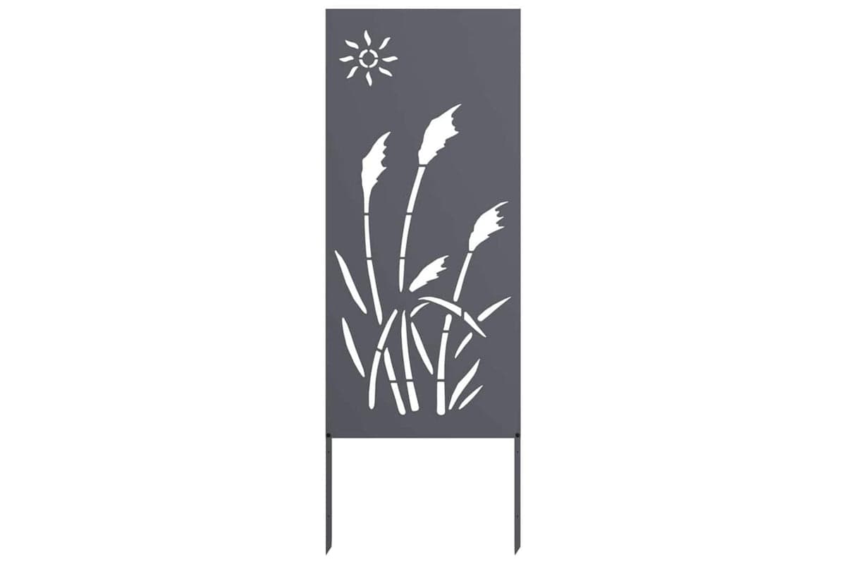 Garden Privacy Screen Anthracite 50 X140cm Cold-rolled Steel