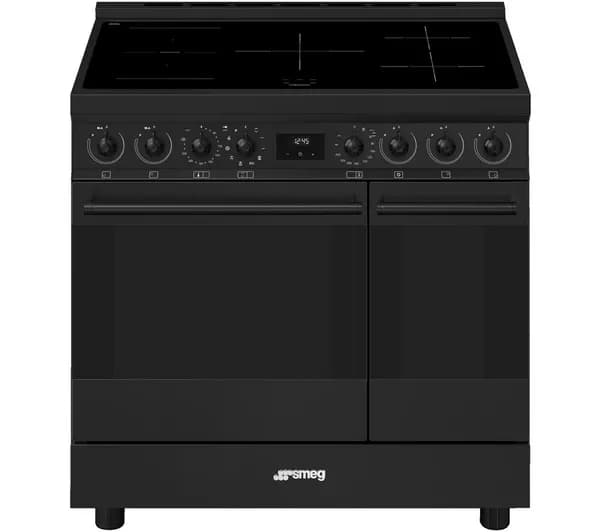 SMEG C92IPN2 90 cm Electric Induction Pyrolytic Range Cooker - Black