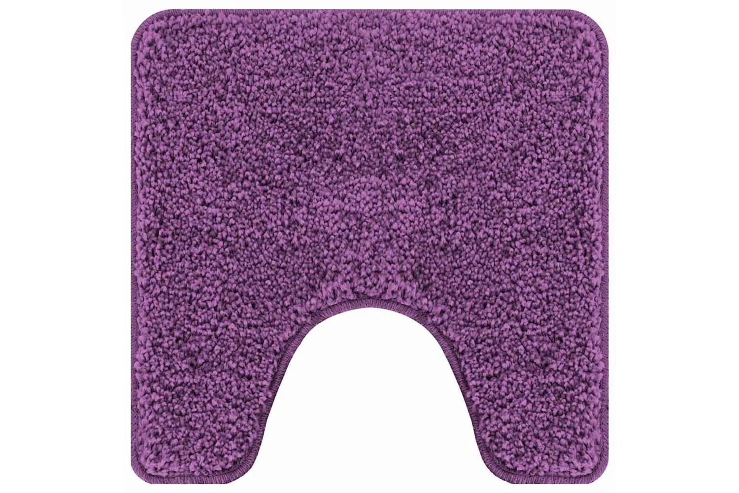 Anti-slip Bath Mat With Toilet Cut Purple 50 X 50 Cm Pp