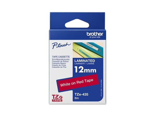 BROTHER - TZe-435 - laminated tape - 1 cassette(s) - Roll (1.2 cm x 8 m)
