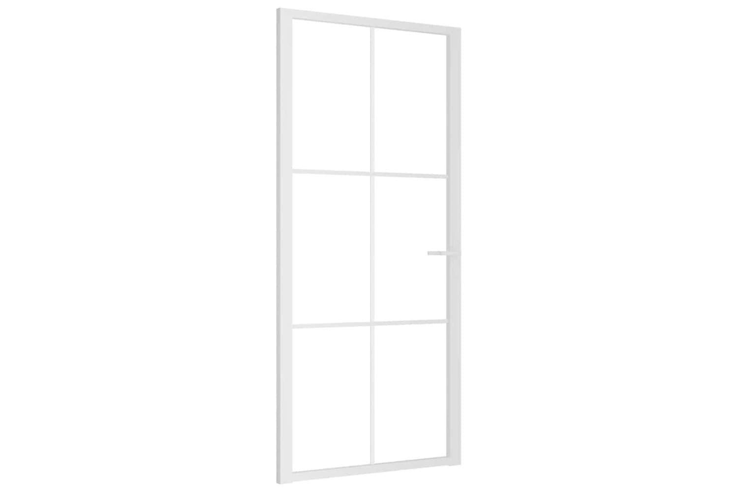 vidaXL 350574 Interior Door 93x201.5cm White Esg Glass And Aluminium