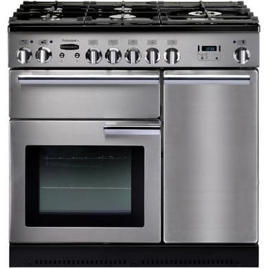Rangemaster Professional Plus 90cm Dual Fuel Range Cooker - Stainless Steel