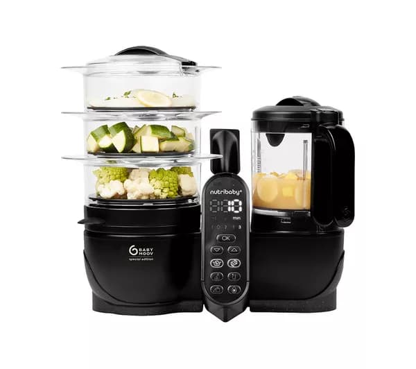 BABYMOOV Nutribaby(+) XL Special Edition 6-in-1 Baby Food Maker - Black
