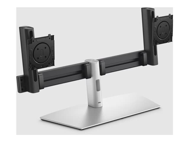 DELL - Pro MDS26 - Stand - for 2 monitors - quick release mechanism - silver/black - screen size: 19"-27" - mounting interface: 100 x 100 mm - desktop
