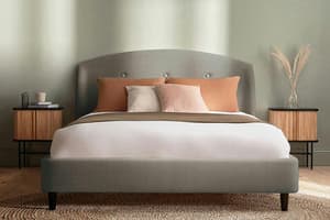 Silentnight | Evana Bed Frame with Black Leg | Super King | 6ft | Charcoal