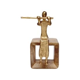 Flute Player Sculpture