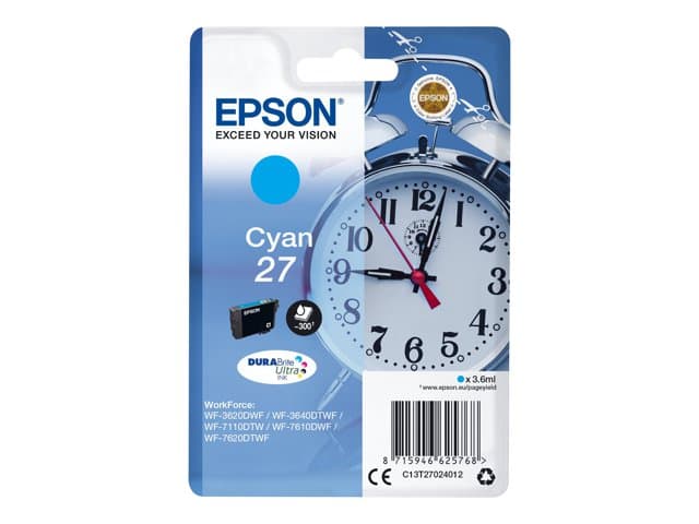 EPSON - 27 - cyan - original - ink cartridge