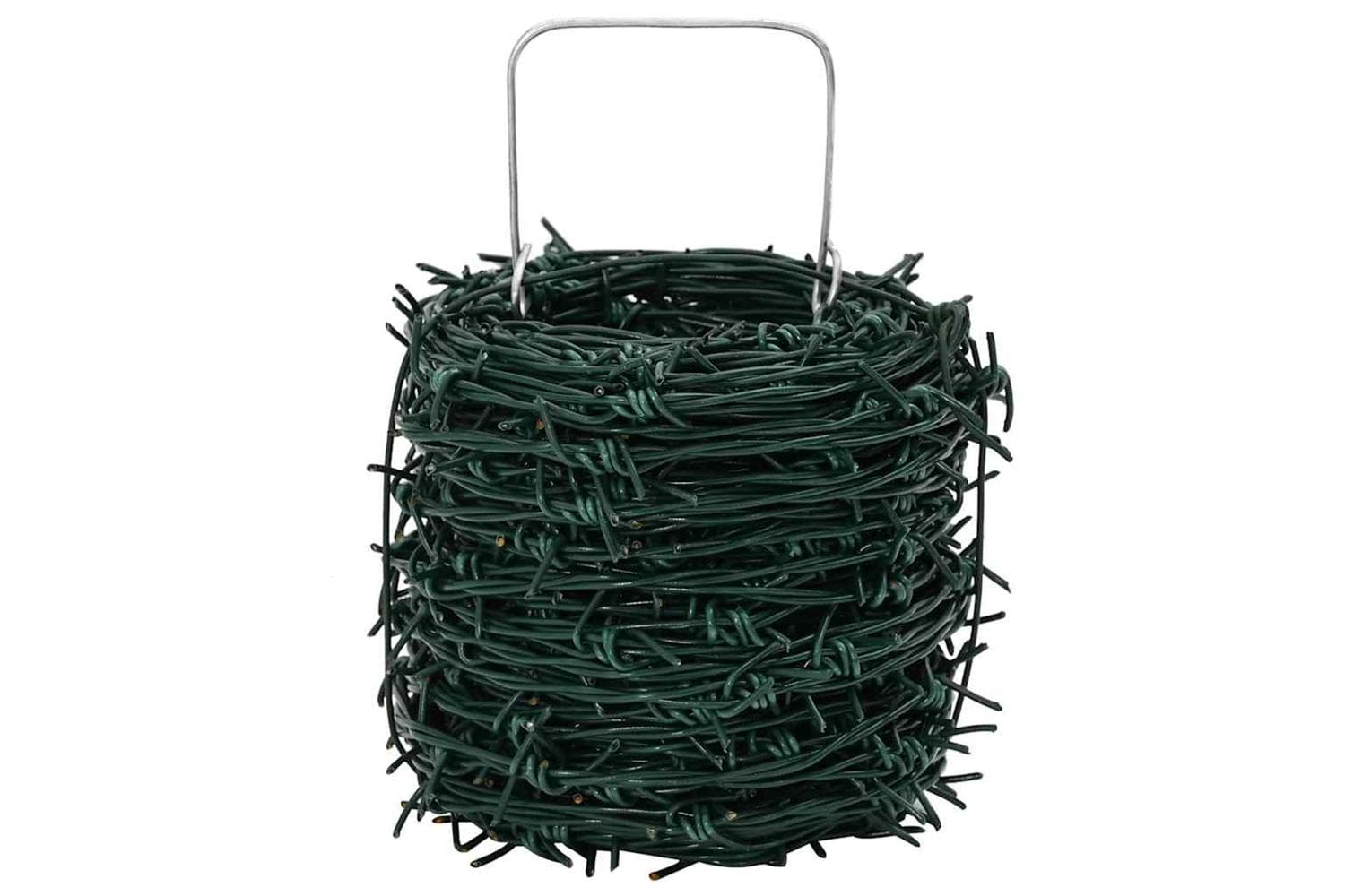 Vidaxl 141077 Barbed Wire Entanglement Wire Green Wire Roll 100 M