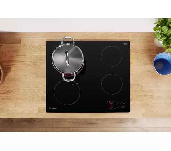 INDESIT RI 161 C 58 cm Hob Electric Ceramic Hob - Black