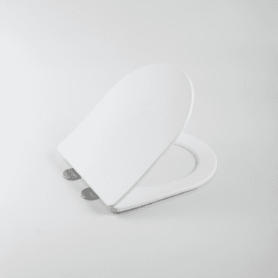 Matt White Soft Close Toilet Seat with Quick release - Verona