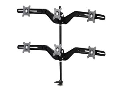 Amer Mounts - Amer AMR6P stand - Tilt & Swivel - for 6 LCD displays