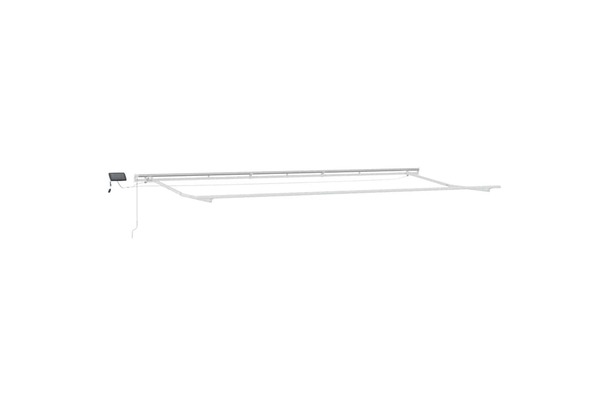 Vidaxl Awning With Manual White 6 X 35 M Metal