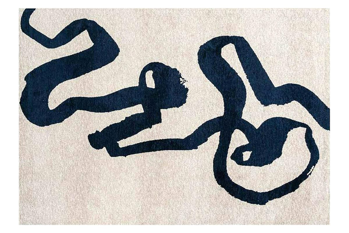 Louis De Poortere | Ribbon Sea Eco Rug | Beige/Blue | 170 x 240 cm