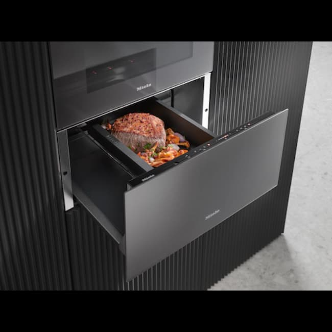 Miele High Handleless Gourmet Warming Drawer - Graphite Grey | ESW7020